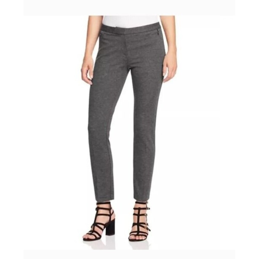 Kobi Halperin Alexandra Slim Ankle Pants Ponte Dark Grey Melange Women's 10 Med